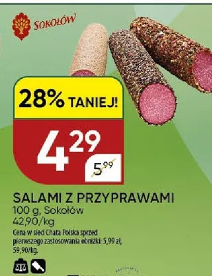 Salami z Przyprawami Sokołów promocja w Chata Polska