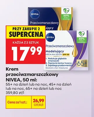 Krem przeciwzmarszczkowy NIVEA promocja w Biedronka