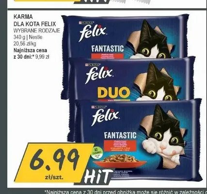 Karma dla kota Felix Duo 4-pak 85 g promocja w Słoneczko