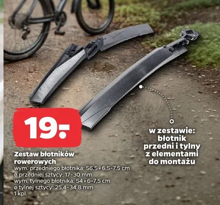 Zestaw błotników rowerowych promocja w Netto