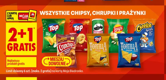 Chipsy Crunchips Lorenz promocja w Biedronka