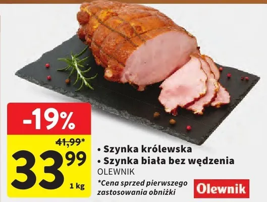 Szynka królewska promocja w Intermarche