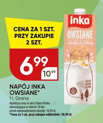 Napój Inka Owsiane promocja w Chata Polska