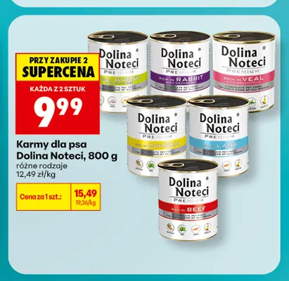 Karma dla psa Dolina Noteci Premium z gęsią promocja w Biedronka