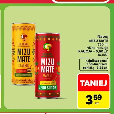 Napój Mizu Mate Classic promocja w Carrefour Market