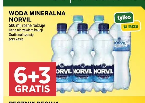 Woda mineralna Norvil promocja w Stokrotka
