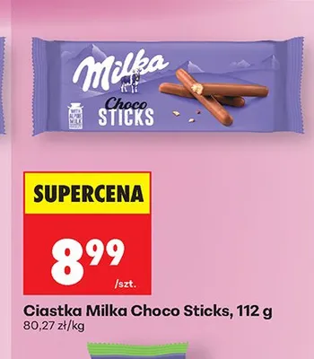 Ciastka Milka Choco Sticks promocja w Biedronka