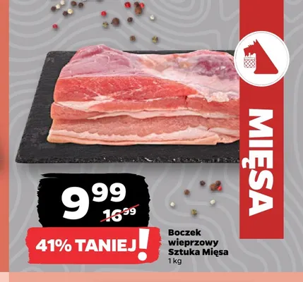 Boczek wieprzowy Sztuka Mięsa promocja w Netto