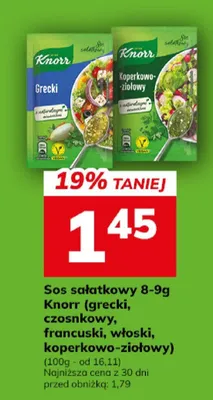Sos sałatkowy 8-9g promocja w Hitpol