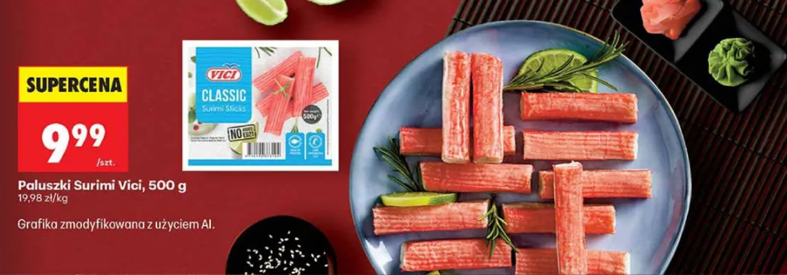 Paluszki Surimi Vici promocja w Biedronka