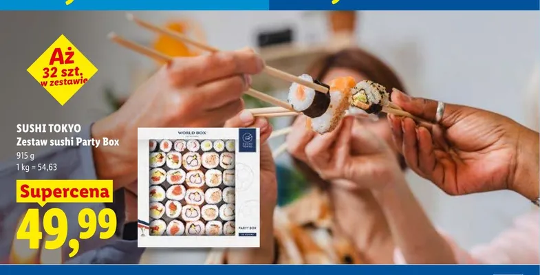 Zestaw sushi Party Box Sushi Tokyo promocja w Lidl