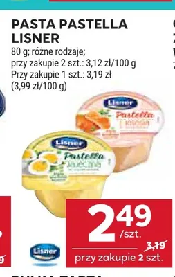 Pasta Pastella Lisner promocja w Stokrotka