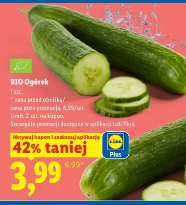 Ogórek BIO promocja w Lidl