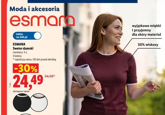 Jeansy damskie super skinny fit push-up Esmara promocja w Lidl