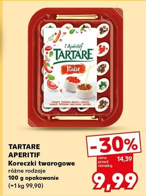 Koreczki twarogowe różne rodzaje opakowanie promocja w Kaufland