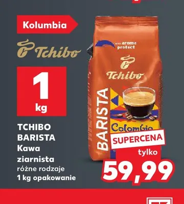 Kawa ziarnista różne rodzaje Tchibo Barista promocja w Kaufland