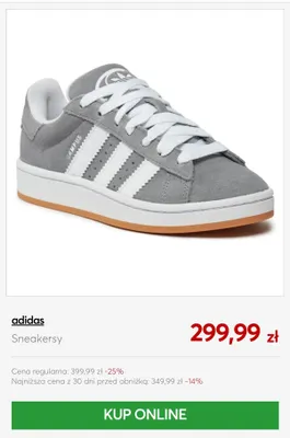 Sneakersy Adidas Campus promocja w eobuwie.pl