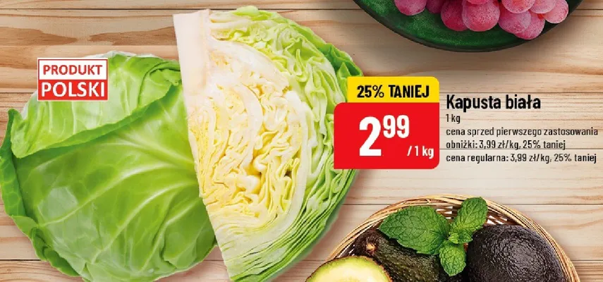 Kapusta biała promocja w POLOmarket
