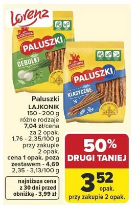 Paluszki klasyczne promocja w Carrefour Market