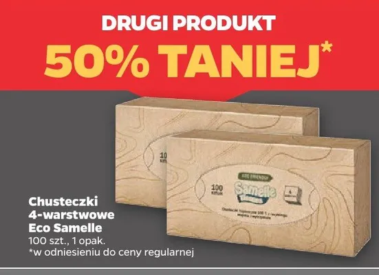 Chusteczki 4-warstwowe promocja w Netto