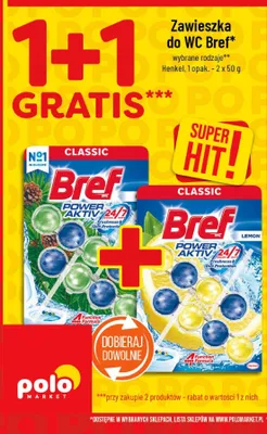 Zawieszka do WC Bref promocja w POLOmarket