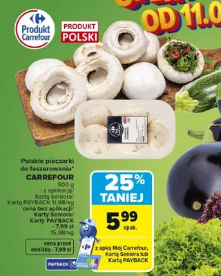 Polskie pieczarki do faszerowania Carrefour promocja w Carrefour