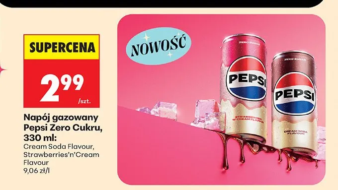 Napój gazowany Cream Soda Flavour promocja w Biedronka