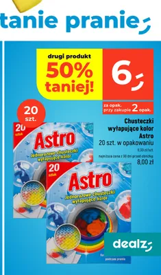 Chusteczki wyłapujące kolor Astro promocja w Dealz