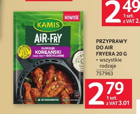 Przyprawa do Air Fryera Kamis promocja w Selgros