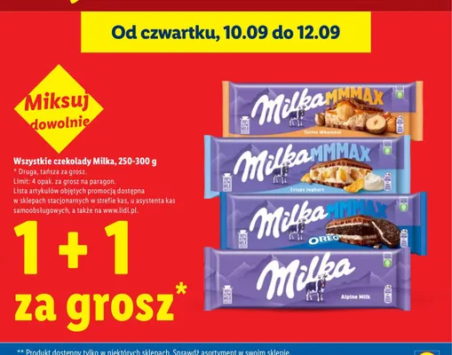 Czekolada Milka MMMAX Oreo promocja w Lidl