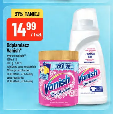 Odplamiacz Vanish promocja w POLOmarket