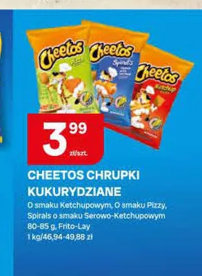 Chrupki kukurydziane Cheetos o smaku Ketchupowym promocja w Chorten