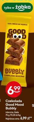 Czekolada Bubbly mleczna, biała promocja w Żabka