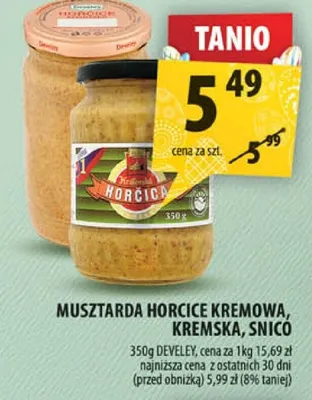 Musztarda Horcice kremowa, kremska, śnico promocja w Arhelan