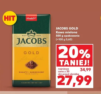 Kawa mielona JACOBS GOLD promocja w Kaufland