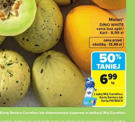 Melon Dino White promocja w Carrefour