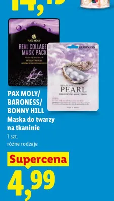 Maska do twarzy na tkaninie Pax Moly promocja w Lidl