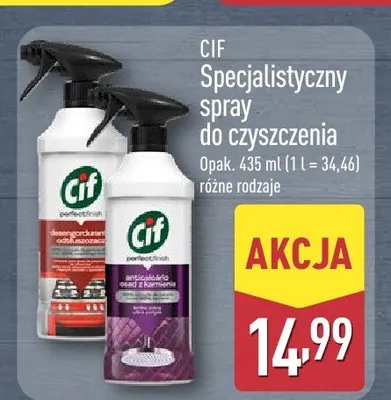 Specjalistyczny spray do czyszczenia Cif promocja w Aldi