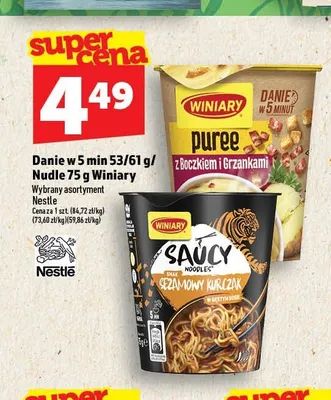 Nudle Winiary promocja w TOPAZ