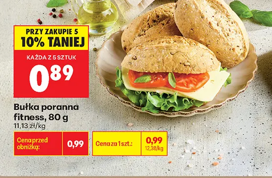 Bułka poranna fitness promocja w Biedronka