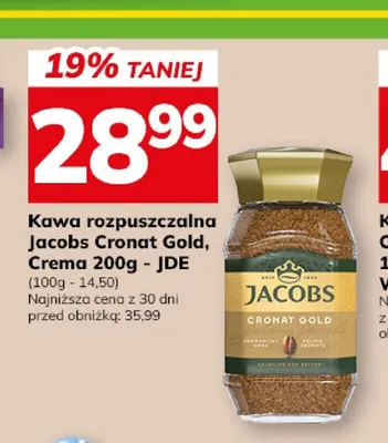 Kawa rozpuszczalna Jacobs Cronat Gold promocja w Hitpol