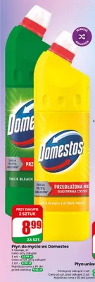 Płyn do mycia wc Domestos Citrus Fresh promocja w Dino