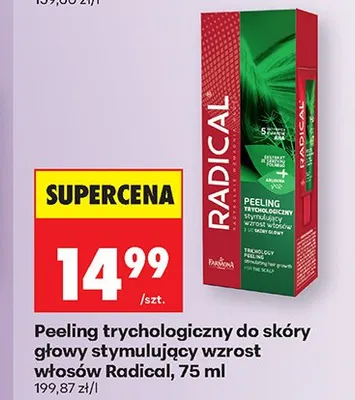 Peeling trychologiczny do skóry głowy stymulujący wzrost włosów Radical promocja w Biedronka