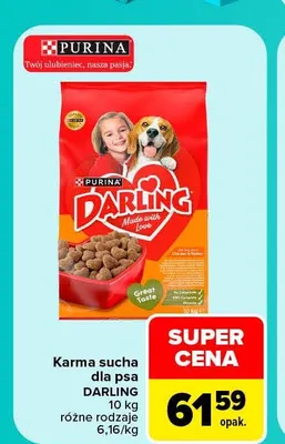 Karma sucha dla psa Darling promocja w Carrefour