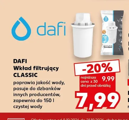 Wkład filtrujący Classic Dafi promocja w Kaufland