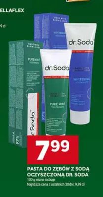 Pasta do zębów z sodą oczyszczoną Dr. Soda Pure Mint promocja w Stokrotka
