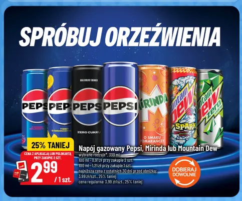 Napój gazowany Pepsi Zero Cukru promocja w POLOmarket