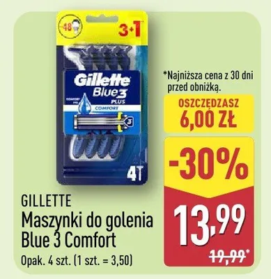 Maszynki do golenia Blue 3 Comfort promocja w Aldi
