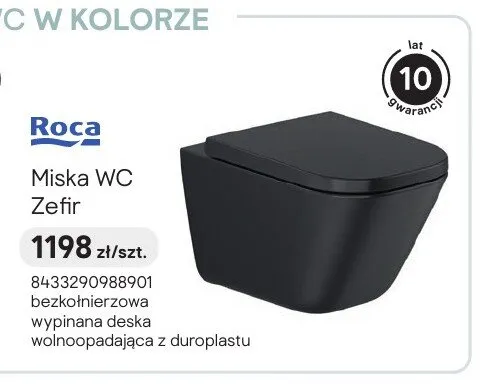 Miska WC Roca Zefir promocja w Castorama
