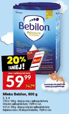 Mleko Bebilon promocja w Twój Market